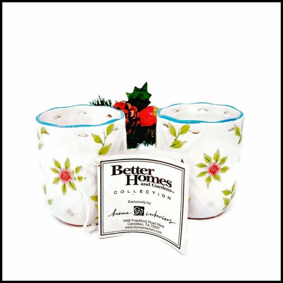 New! Set of 2 Better Homes & Garden Candle Holders - Picture 1 of 6